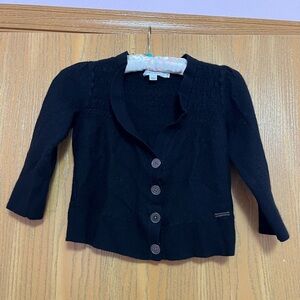 Calvin Klein Waist-Length Fit Black Cardigan